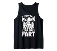 If They Talk Behind Your Back Fart Alpha Wolf Blague de Salle de Bain Débardeur