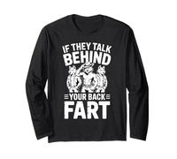 If They Talk Behind Your Back Fart Alpha Wolf Blague de Salle de Bain Manche Longue