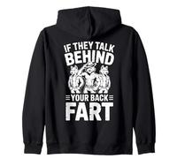If They Talk Behind Your Back Fart Alpha Wolf Blague de Salle de Bain Sweat à Capuche