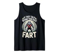 If They Talk Behind Your Back Fart Alpha Wolf Humour Adulte Débardeur