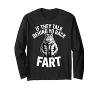 If They Talk Behind Your Back Fart Alpha Wolf Salle de Bain Manche Longue