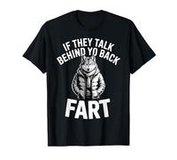 If They Talk Behind Your Back Fart Alpha Wolf Salle de Bain T-Shirt