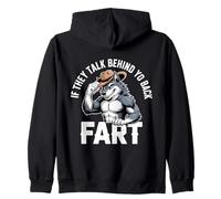 If They Talk Behind Your Back Pet Alpha Wolf Cringe Sweat à Capuche