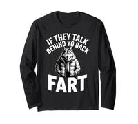 If They Talk Behind Your Back Pet Alpha Wolf Curieusement spécifique Manche Longue