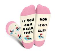IF YOU CAN READ THIS Chaussettes Pour Maman -Idée Cadeau Fête Des Mères Saint Valentin Pour Femme -Chaussette Humour Fantaisie Rigolote -Cadeau Rigolo Original Drole Utile Anniversaire Noel Pâques