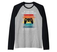 If You Can Read This Citation Anti Social Sarcastic Gamer Funny Manche Raglan