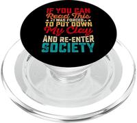 If You Can Read This I Was Forced to Put Down My Clay PopSockets PopGrip pour MagSafe