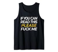 If You Can Read This Please F-k Me Funny Bachelor Party Débardeur