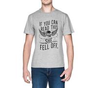 If You Can Read This She Fell of Grey Men's T-Shirt Tee