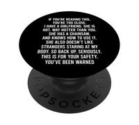 If You Can Read This You are Too Close PopSockets PopGrip Adhésif