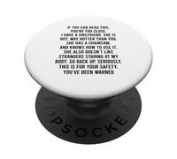 If You Can Read This You are Too Close PopSockets PopGrip Adhésif