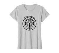 If You Can Read This You're Standing Too Close T-Shirt, Femme, Argent, XS
