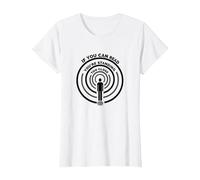 If You Can Read This You're Standing Too Close T-Shirt, Femme, Blanc, XXL