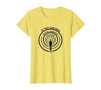 If You Can Read This You're Standing Too Close T-Shirt, Femme, Citron, 3XL