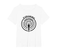If You Can Read This You're Standing Too Close T-Shirt, Femme Grandes Tailles, Blanc, 2X