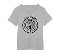 If You Can Read This You're Standing Too Close T-Shirt, Femme Grandes Tailles, Gris Chiné, 2X
