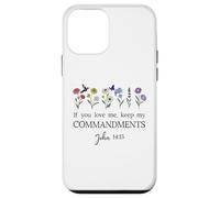 If You Love Keep My Commandments John 14:15 Bible Verse God Coque pour iPhone 12 Mini