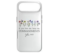 If You Love Keep My Commandments John 14:15 Bible Verse God Coque pour iPhone Air