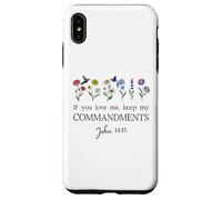 If You Love Keep My Commandments John 14:15 Bible Verse God Coque pour iPhone XS Max