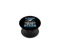 If You on Land Throe Me Back Into The Ocean Scuba Diving PopSockets PopGrip Adhésif
