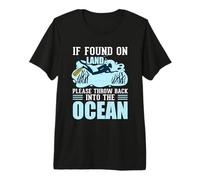 If You on Land Throe Me Back Into The Ocean Scuba Diving T-Shirt Haut de Gamme