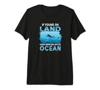 If You on Land Throw Back Into The Ocean Scuba Diving T-Shirt Haut de Gamme