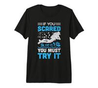 If You Scared of It You Must Try it Scuba Dive Diver Diving T-Shirt Haut de Gamme