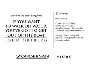 If You Want to Walk on Water, You've Got to Get Out of the Boat: A 6-session Journey on Learning to Trust God [International] [VHS]