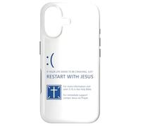 If Your Life Seems to Be Crashing, Just Restart with Jesus Coque pour iPhone 17
