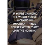 IF YOU'RE CHANGING THE WORLD, YOU'RE WORKING ON IMPORTANT THINGS. YOU'RE EXCITED TO GET UP IN THE MORNING: Daily To Do List, notebook planner, Daily Journal, Daily Reflection