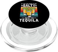 If You're Going to Be Salty Bring The Tequila Retro Vintage PopSockets PopGrip pour MagSafe