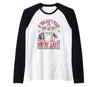 If You're Not First You're Last Checkerboard Racing Movie Manche Raglan