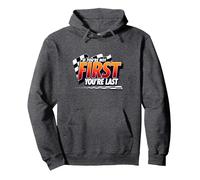 If You're Not First, You're Last - Racing Devise Sweat à Capuche, Unisexe pour Adultes, Chiné Foncé, L