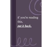 if you're reading this, put it back