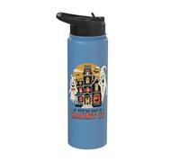 If You've Got It Haunt It Retro Halloween Ghost Stainless Steel Insulated Water Bottle