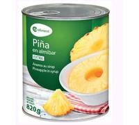 Ifa Eliges Ananas en Tranches au Jus, Pack de 3 Boîtes de 820g, 10 Tranches par Boîte, Poids Égoutté 340g