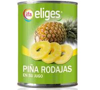 Ifa eliges Ananas Tranches au Jus, Pack de 2 x 3 Boîtes de 220g