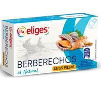 Ifa Eliges Coques au Naturel, Calibre 45/55, Pack de 3 Boîtes de 58g, pour Paellas et Salades