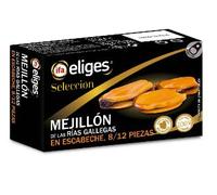 Ifa Eliges Moules au Vinaigre en Escabèche, Calibre 8/12 Pièces, Pack de 3 Boîtes de 69g, Sélection Tapas de la Mer
