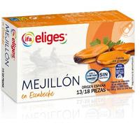 Ifa Eliges Moules Marinées en Escabèche, Calibre 13/18, Pack de 3 Boîtes de 69g, Recette Traditionnelle
