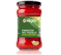 Ifa Eliges Poivrons Piquillos Entiers à l'Ail, Pack de 3 Bocaux de 220g, Doux et Légèrement Aillés, Tapas Typique du Nord de l'Espagne