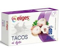 Ifa Eliges Tacos de Poulpe à l'Ail, Pack de 3 Boîtes de 120g, Poids Égoutté 72g par Boîte
