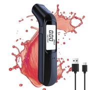 IFaca Éthylotest Électronique- Rechargeable & Portable,Éthylomètre Numérique Professionnel avec Batterie Rechargeable USB,Affichage LCD Alcootest,Alcotest pour Un Usage Domestique