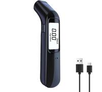 IFacaMei Éthylotest Électronique- Rechargeable & Portable,Éthylomètre Numérique Professionnel avec Batterie Rechargeable USB,Affichage LCD Alcootest,Alcotest pour Un Usage Domestique