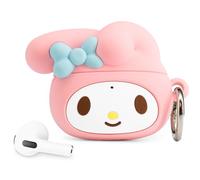 iFace Hello Kitty & Friends Coque mignonne pour AirPods 3e génération - Coque de protection en silicone [mousqueton inclus] [coque compatible avec le chargement sans fil] - My Melody