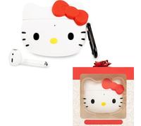 iFace Sanrio Coque de Protection en Silicone pour AirPods 1/2 [Mousqueton Inclus] [Compatible avec Chargement sans Fil] - Hello Kitty