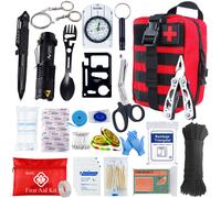 Ifak Adventures-Trousse De Premiers Soins De Survie,Kit Complet Molle D'extérieur,Équipement D'urgence,Sac De Traumatologie,Camping,Randonnée - Type Red Set