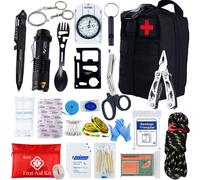 Ifak Adventures-Trousse De Premiers Soins De Survie,Kit Complet Molle D'extérieur,Équipement D'urgence,Sac De Traumatologie,Camping,Randonnée - Type Black Set