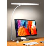 iFalarila 2025 Version Lampe de Bureau 160 LED avec Pince, Lampe de Table 3 Modes, Plus Lumineuse Lampe de Lecture Flexible à 360° avec Adaptateur USB pour Travail, l'étude ou Lecture