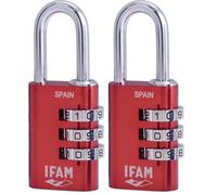 Ifam Candado COL Combi30 rojo 30 mm (Lot de 2)